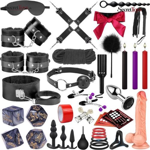 36 Pcs BDSM Bondage Restraint Kit for Couples