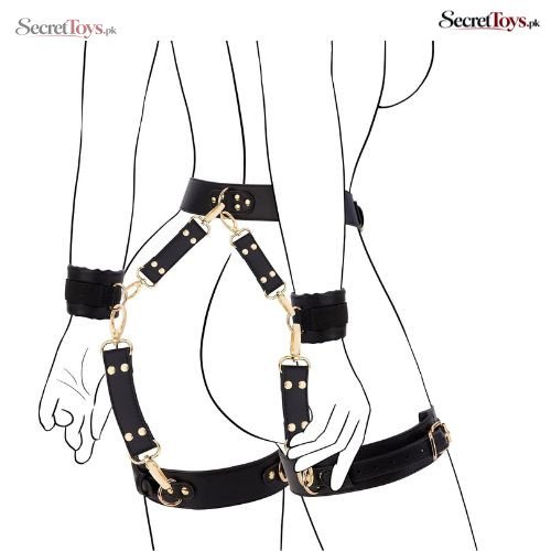6 Pcs BDSM Bondage Restraint Kit with Handcuffs