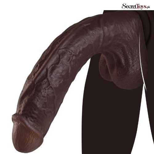11 Inch Realistic Black Dildo with Strong Suction Cup