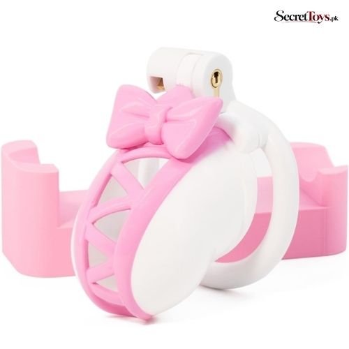 Men Chastity Cage with Invisible Lock and Adjustable Rings