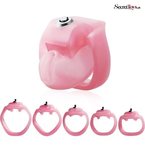 Resin Male Chastity Cage with 5 Adjustable Rings