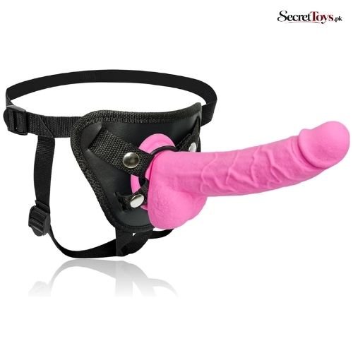 Silicone Strap On Dildo with Adjustable Harness Kit