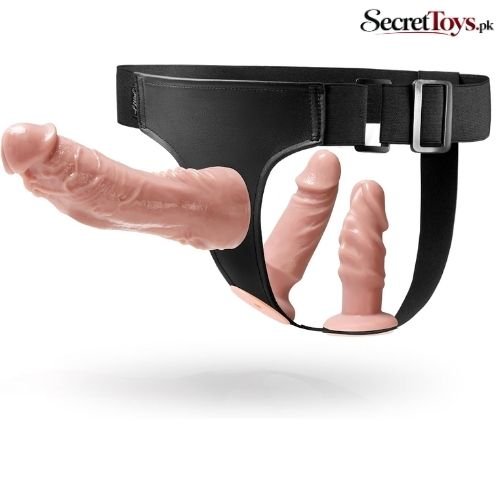 UTIMI Strap On Harness Set with 3 Silicone Dildos