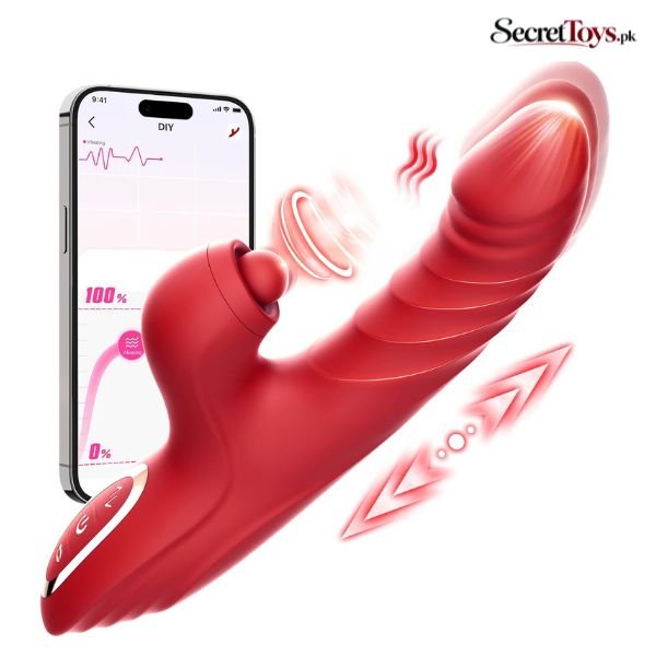 Rabbit G Spot Vibrator with Thrusting Dildo