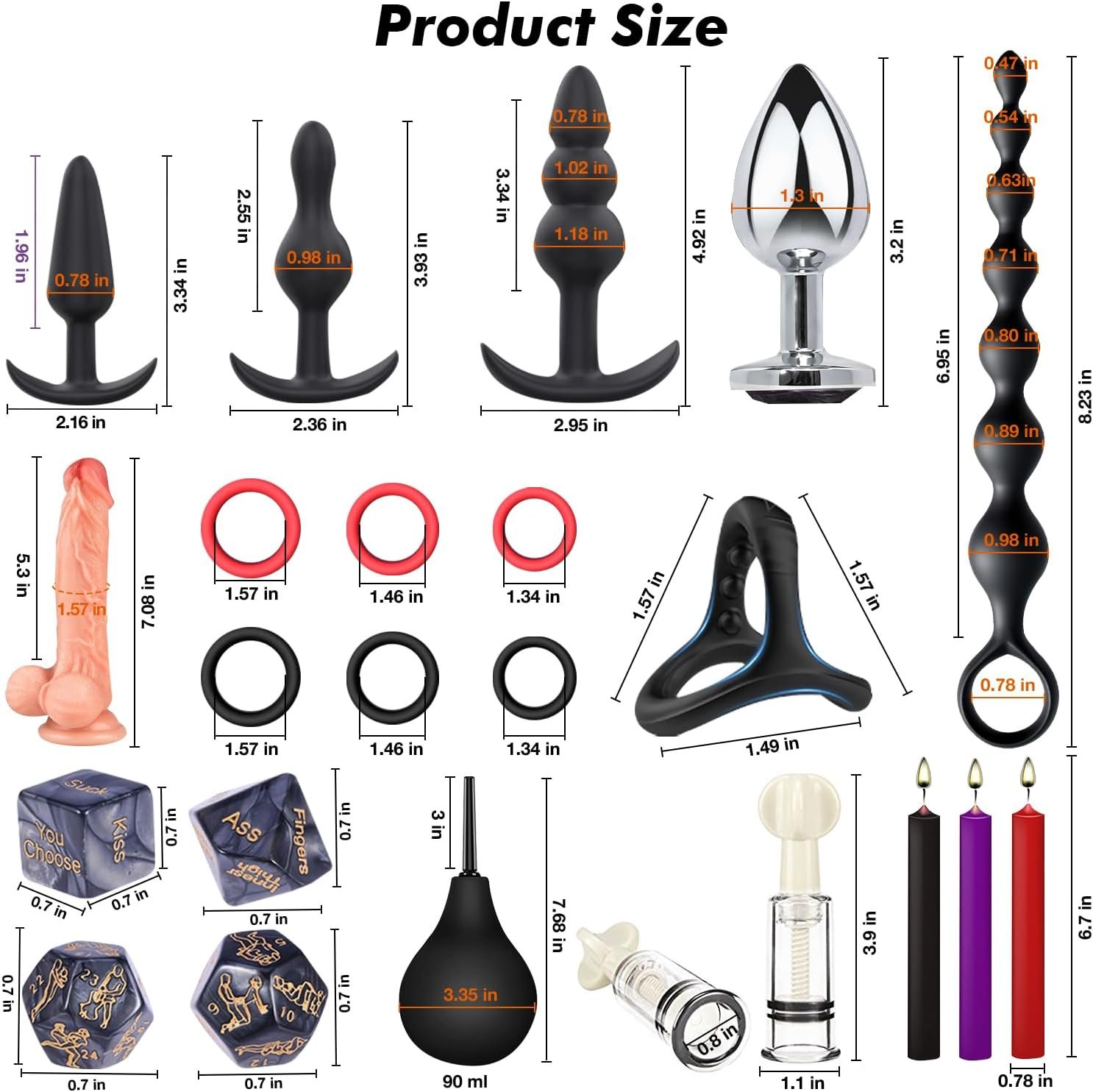 36 Pcs BDSM Bondage Restraint Kit for Couples thumbnail 3
