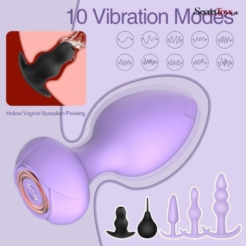 6 Piece Silicone Anal Plug Training Kit with Remote Control thumbnail 3