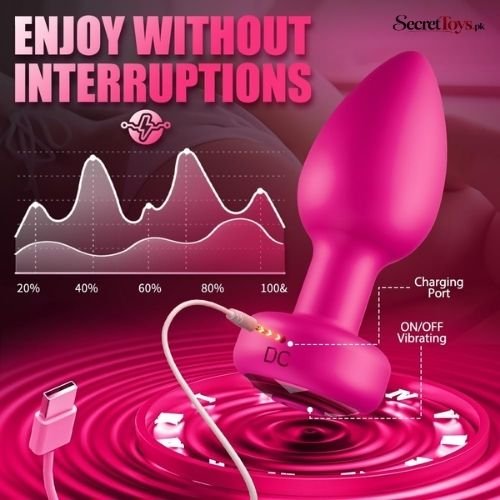 3 Piece Silicone Anal Training Kit with 10 Mode App Remote Vibrator thumbnail 3