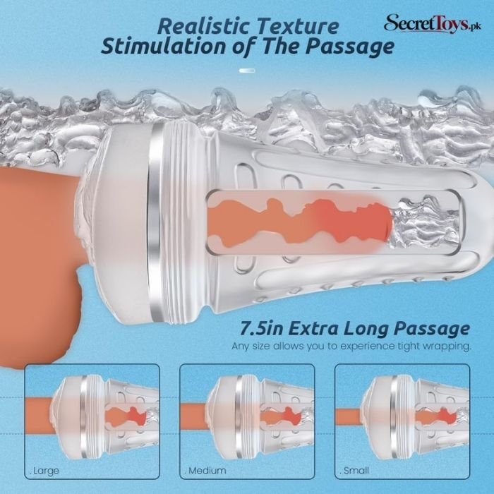 7.5 Inch Realistic Male Masturbator Pocket Stroker for Men thumbnail 2