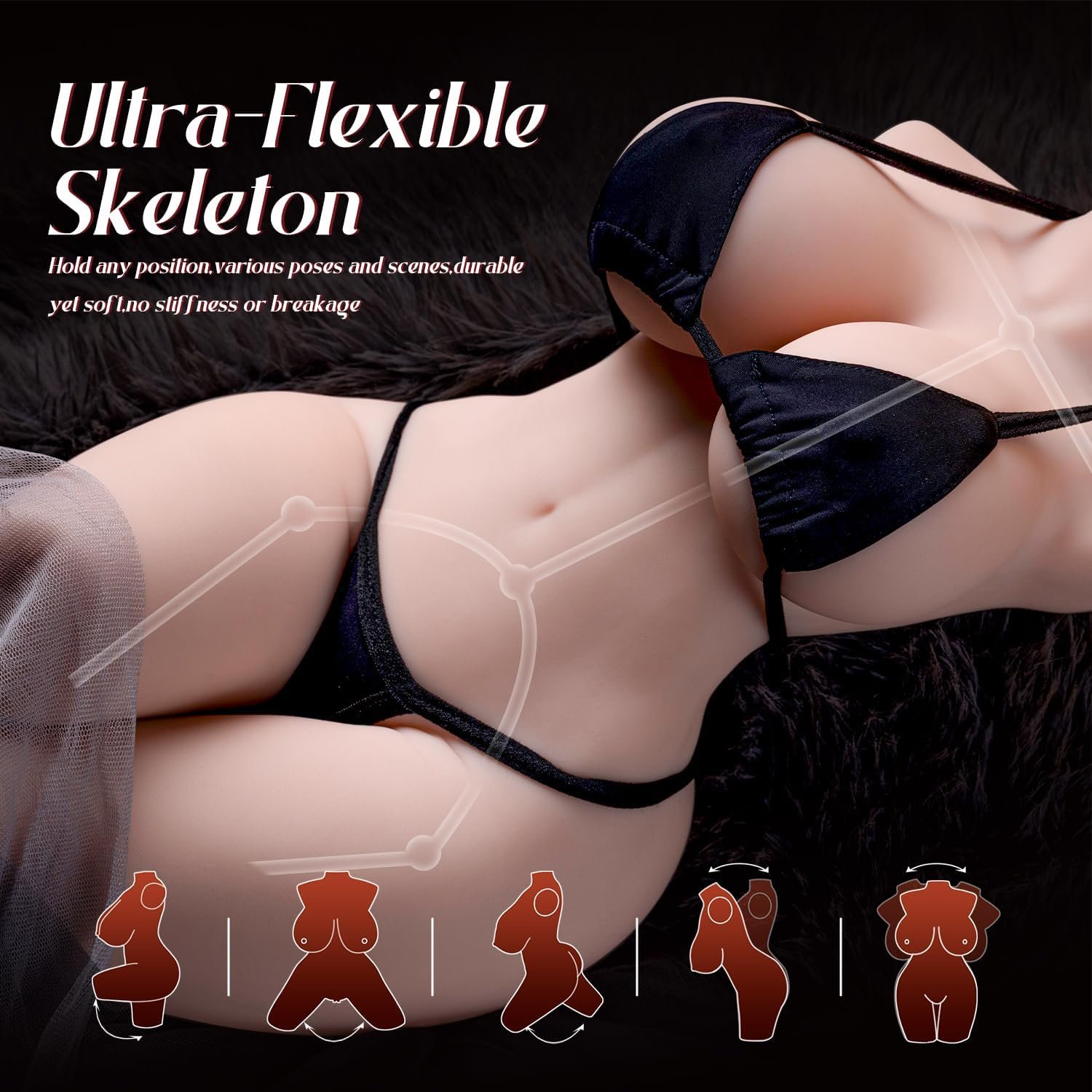 3 in 1 Adult Realistic Sex Doll Torso for Men thumbnail 3