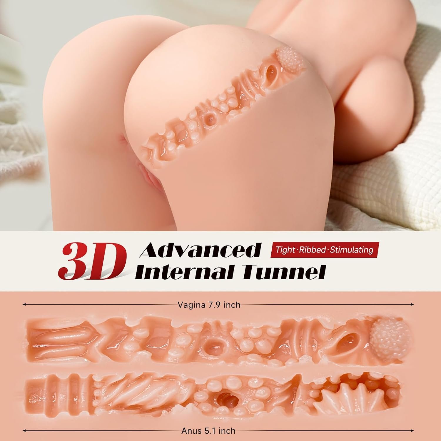 17 LB Realistic Life Size Sex Doll Torso for Men thumbnail 2