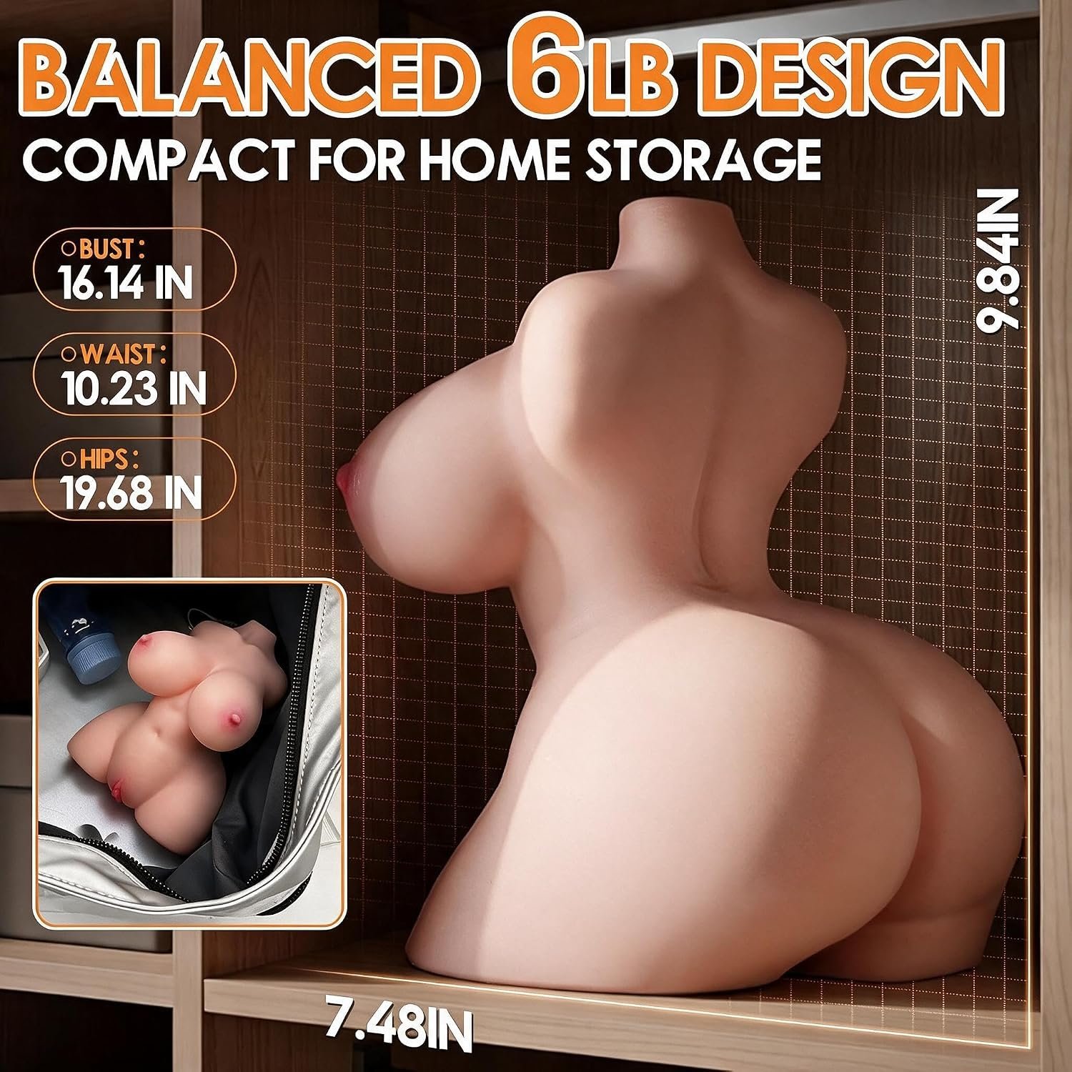 Buy Realistic Life Size Sex Doll Torso for Men thumbnail 2