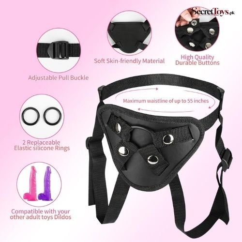 Realistic Strap On Dildo with Adjustable Harness thumbnail 2