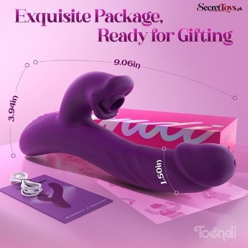 App Controlled Rabbit Vibrator with 9 Suction and 7 Thrusting Modes thumbnail 3