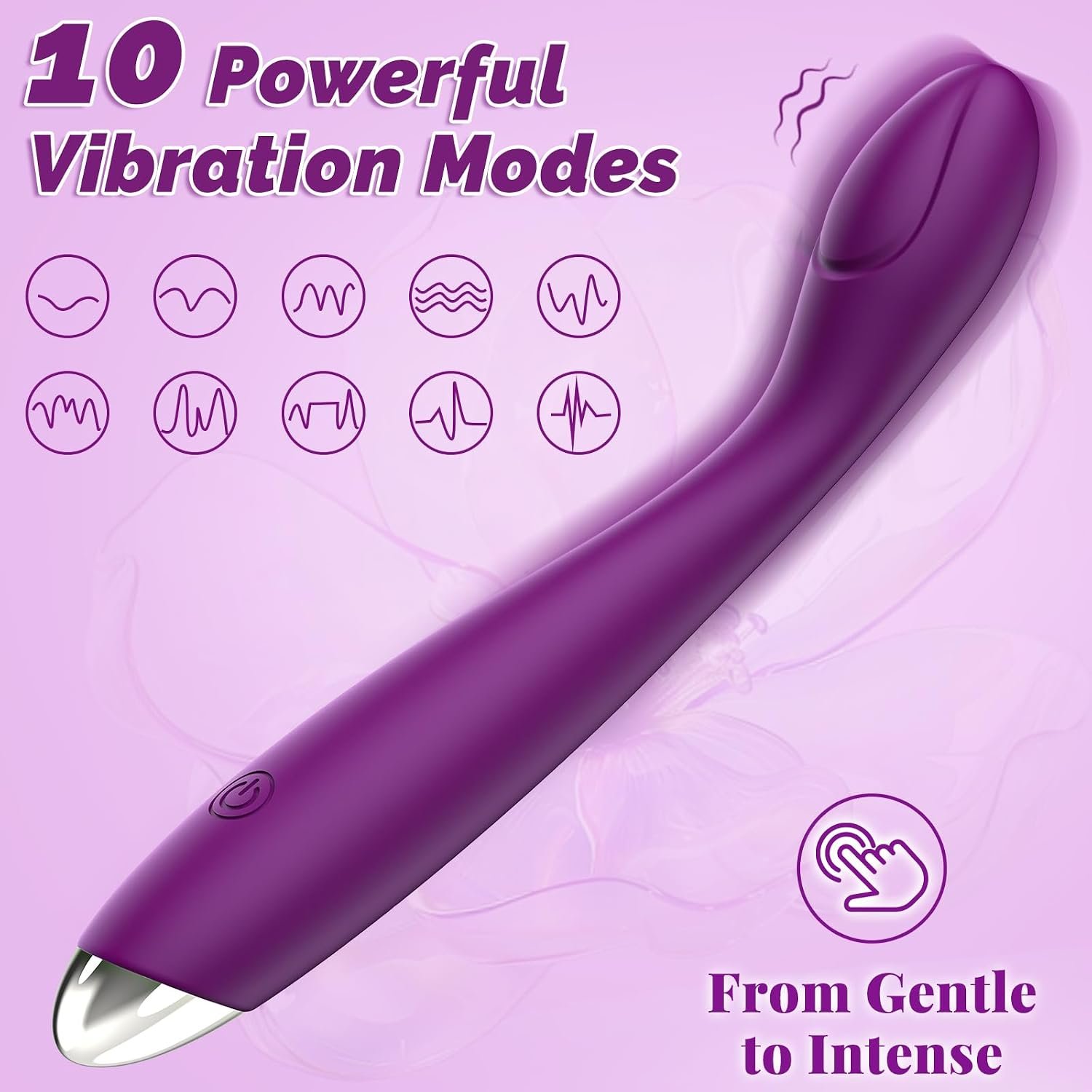 G Spot Vibrator Dildo with 10 Vibration Modes thumbnail 2
