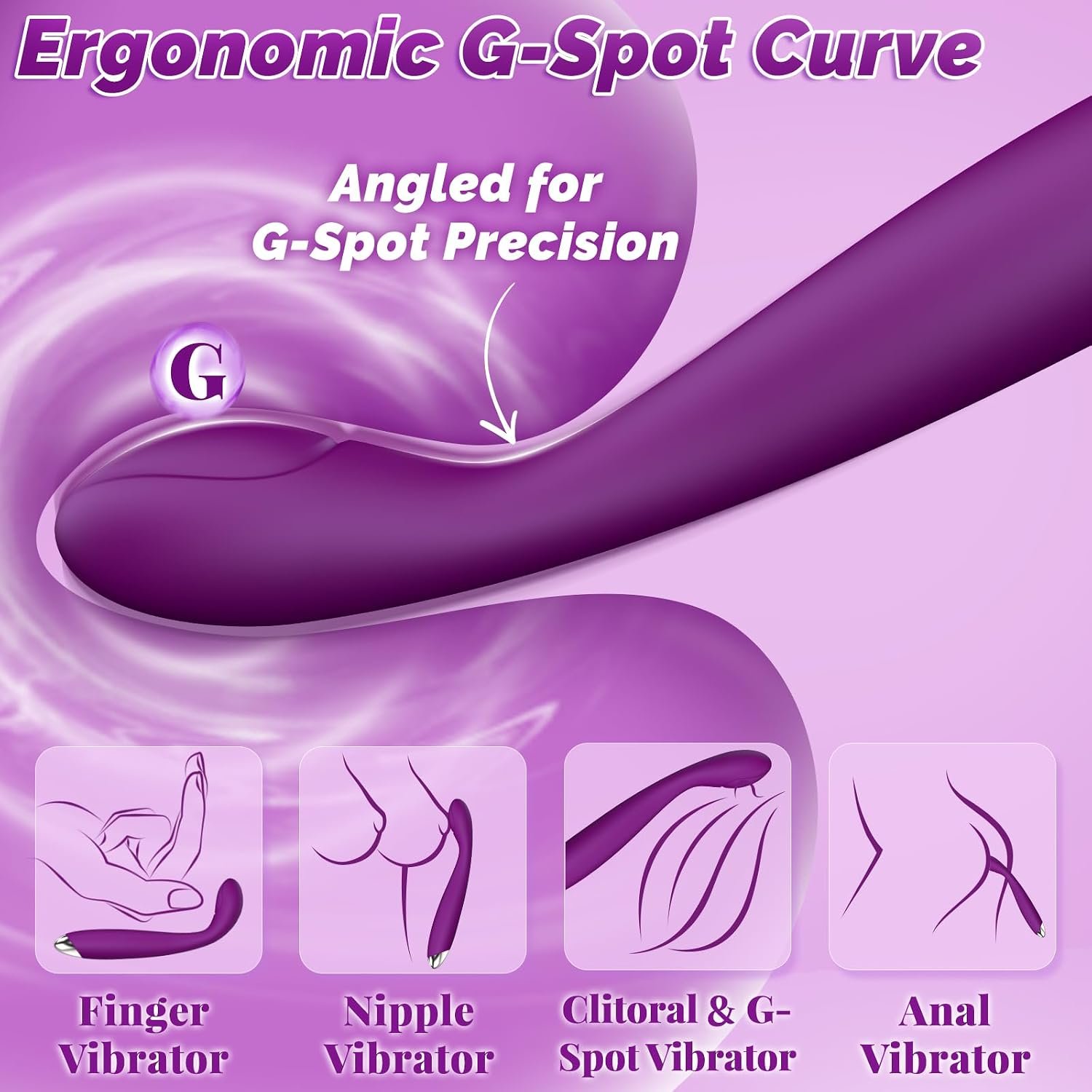 G Spot Vibrator Dildo with 10 Vibration Modes thumbnail 3