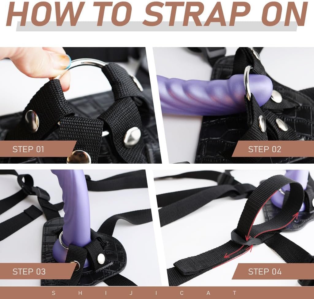Adjustable Strap On G Spot Dildo with Harness thumbnail 3