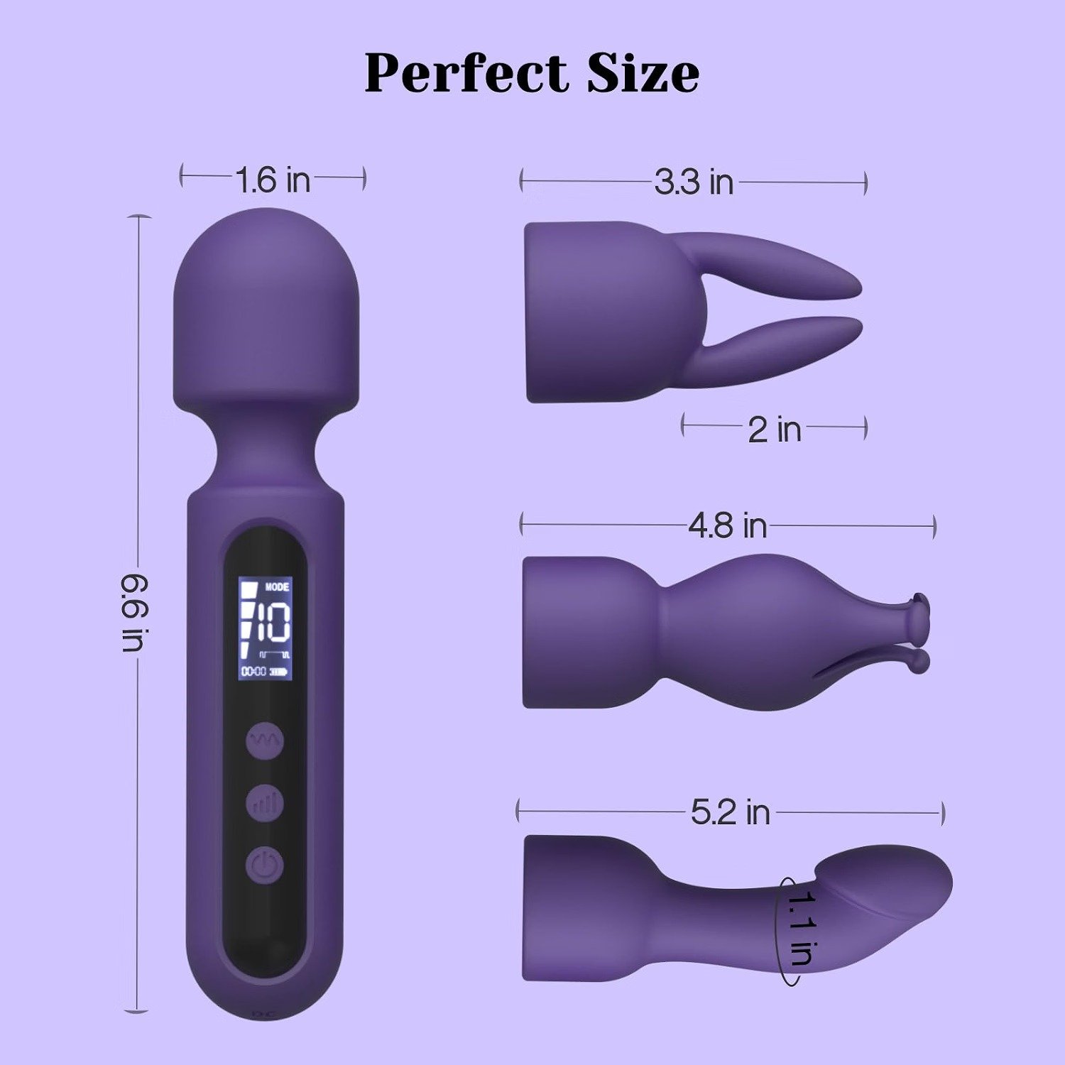 Buy Wand Vibrator Kit with 10 Vibration Modes thumbnail 2