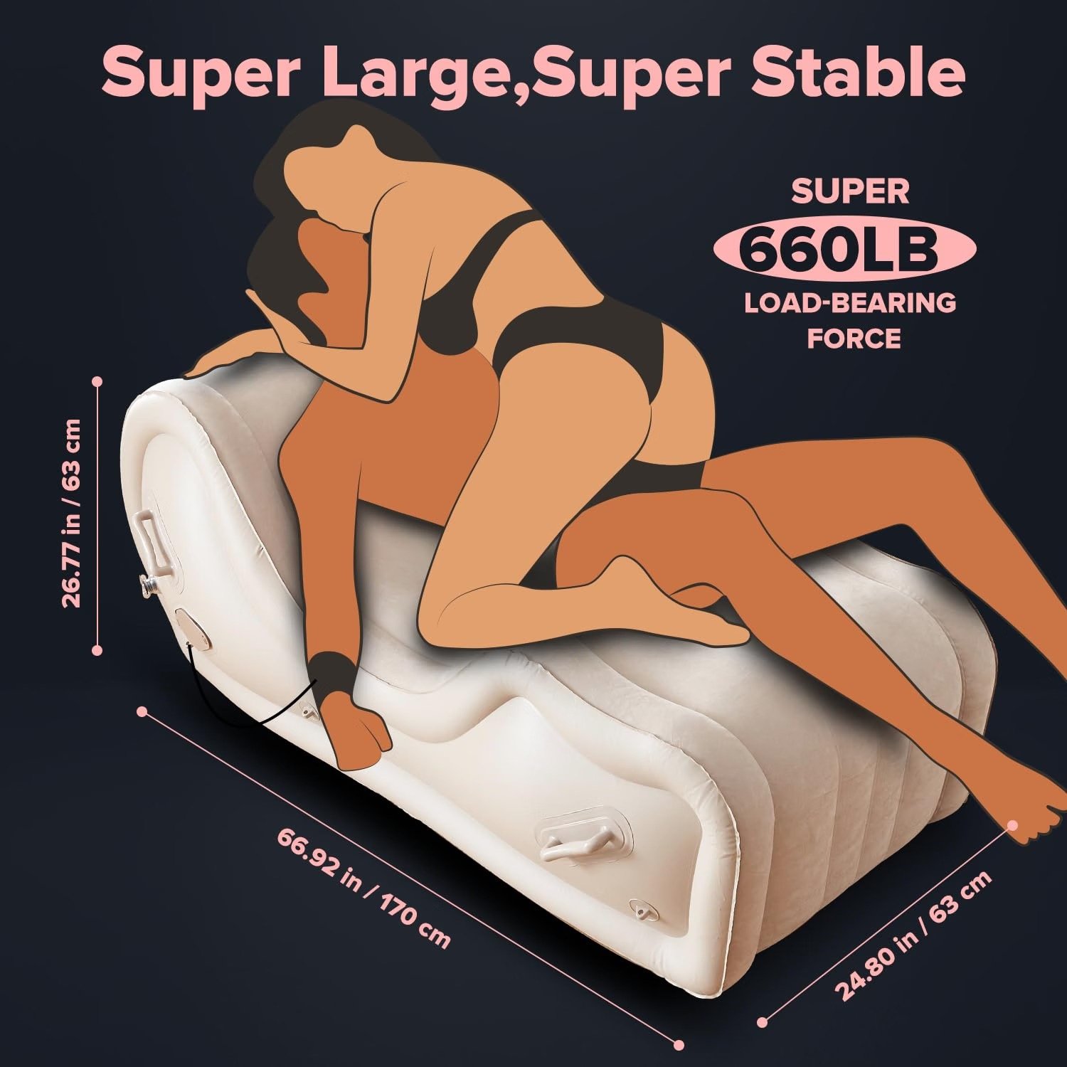 Automatic Inflatable Sex Sofa Chair with Air Pump thumbnail 2