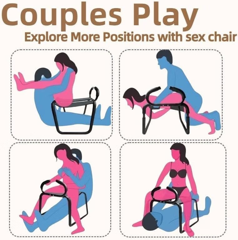Multifunction Sex Position Chair with Adjustable Handrail thumbnail 3