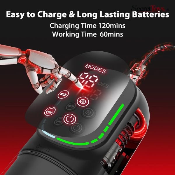 Powered Male Masturbator and Penis Pump with 7 Modes thumbnail 3