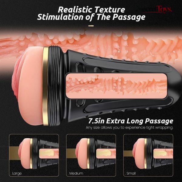 Kingdemer Realistic Male Masturbator | Pocket Pussy for Men thumbnail 2