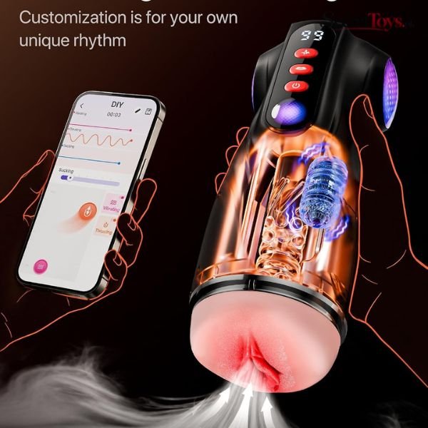 App Controlled Male Masturbator 9 Vibration Modes thumbnail 2