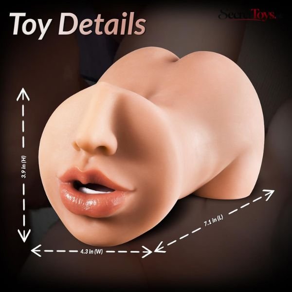 3-in-1 Male Masturbator Realistic TPE for Men thumbnail 3
