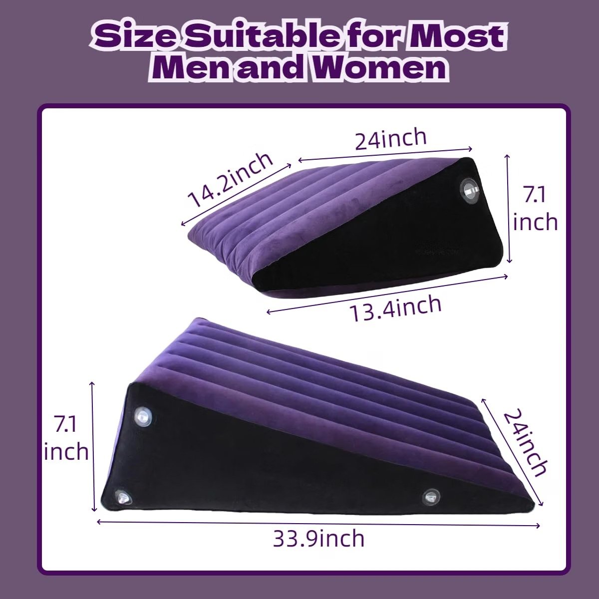 Inflatable Sex Pillow Cushion Sofa Set with Handcuffs thumbnail 2