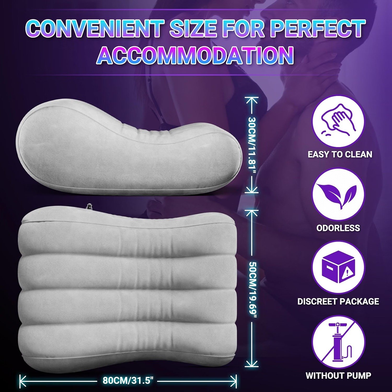 Inflatable Sex Positioning Pillow Sofa for Couples thumbnail 2