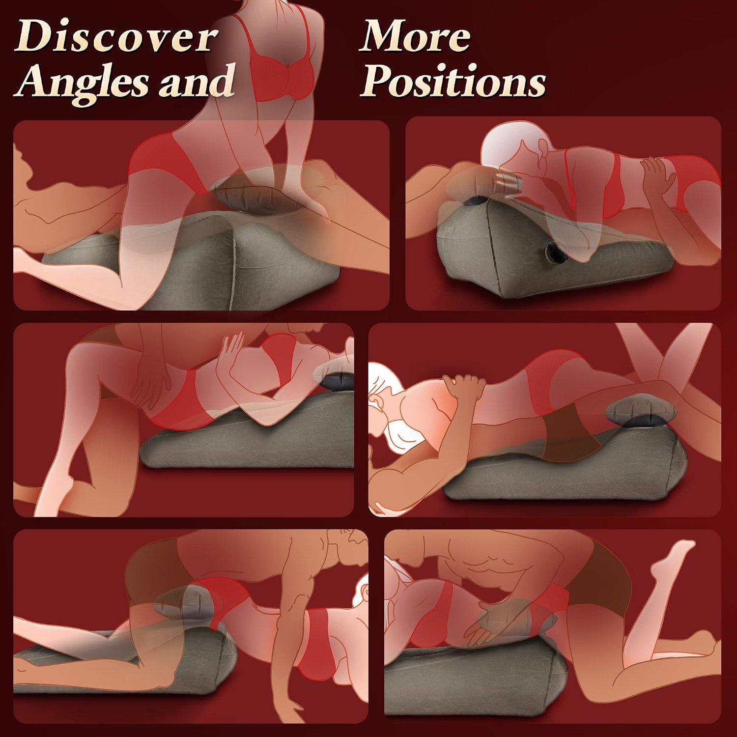 Inflatable Triangle Sex Pillow for Couples thumbnail 3