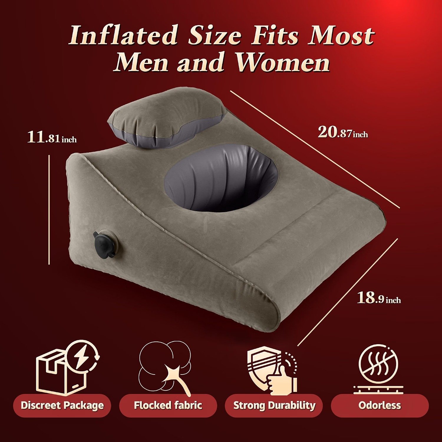 Inflatable Triangle Sex Pillow for Couples thumbnail 2