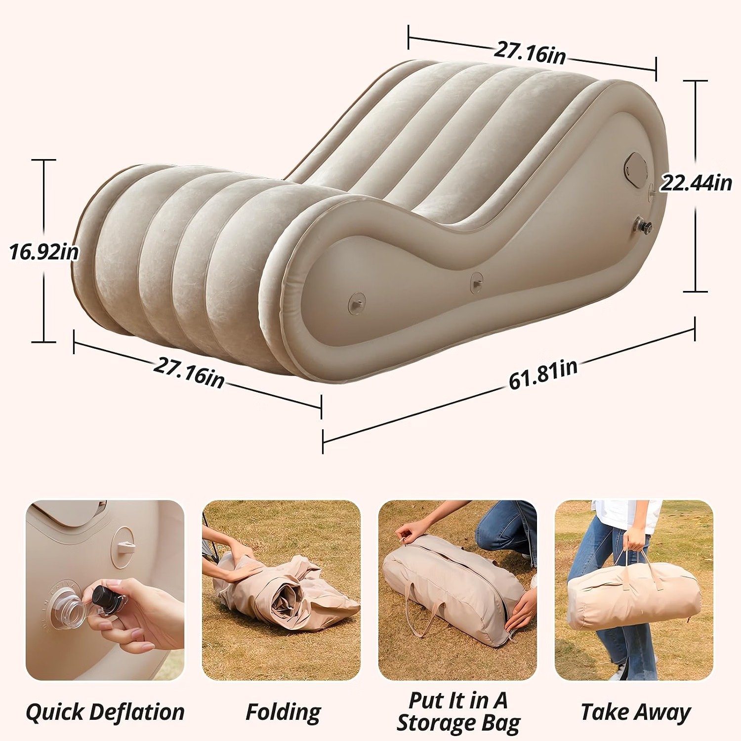 Inflatable BDSM Sex Sofa with Automatic Air Pump thumbnail 3