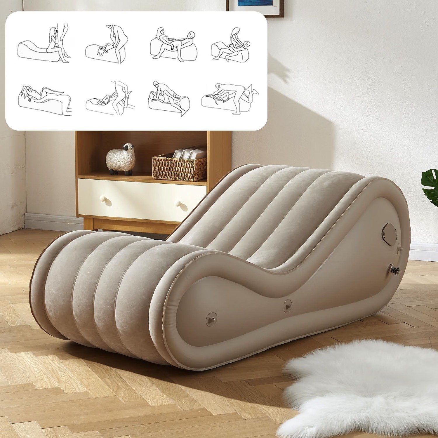 Inflatable BDSM Sex Sofa with Automatic Air Pump thumbnail 2
