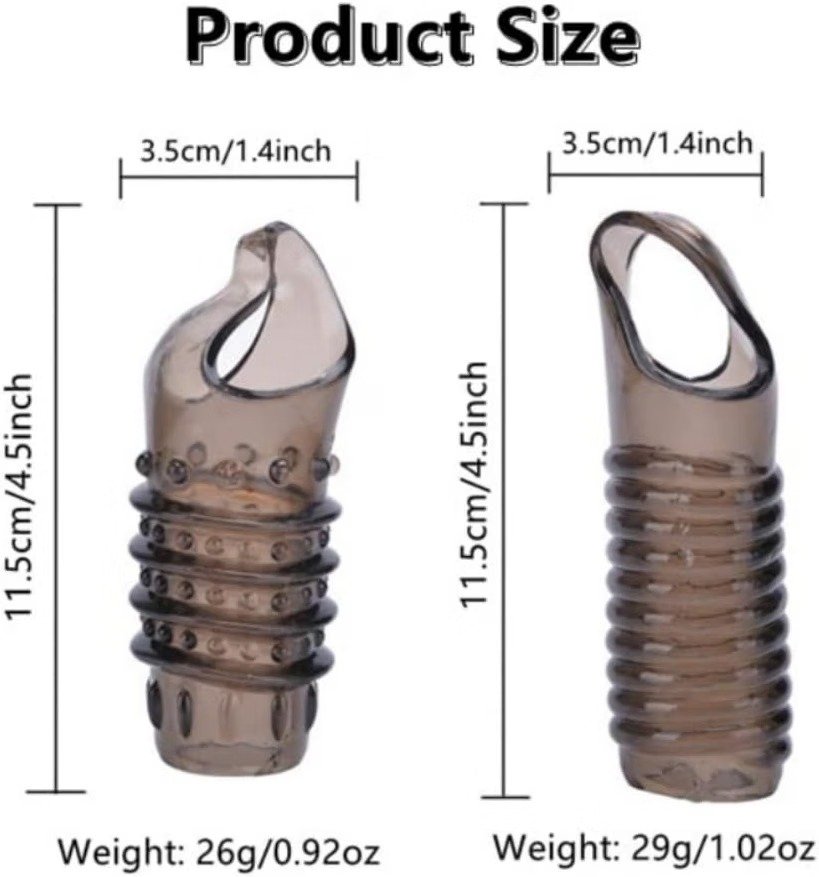 2 Piece Penis Sleeve and Cock Ring Set for Men thumbnail 2