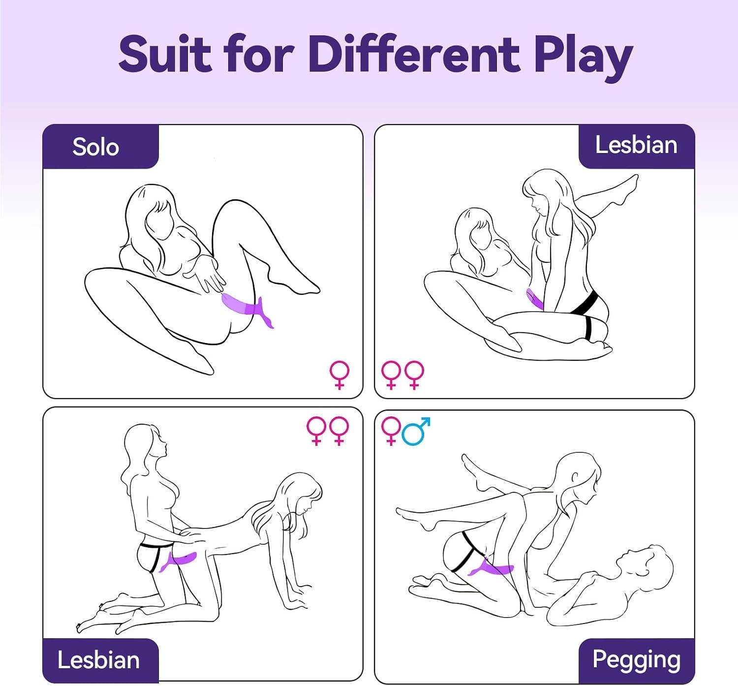 Vibrating Strap On Dildo Harness Set for Women thumbnail 2