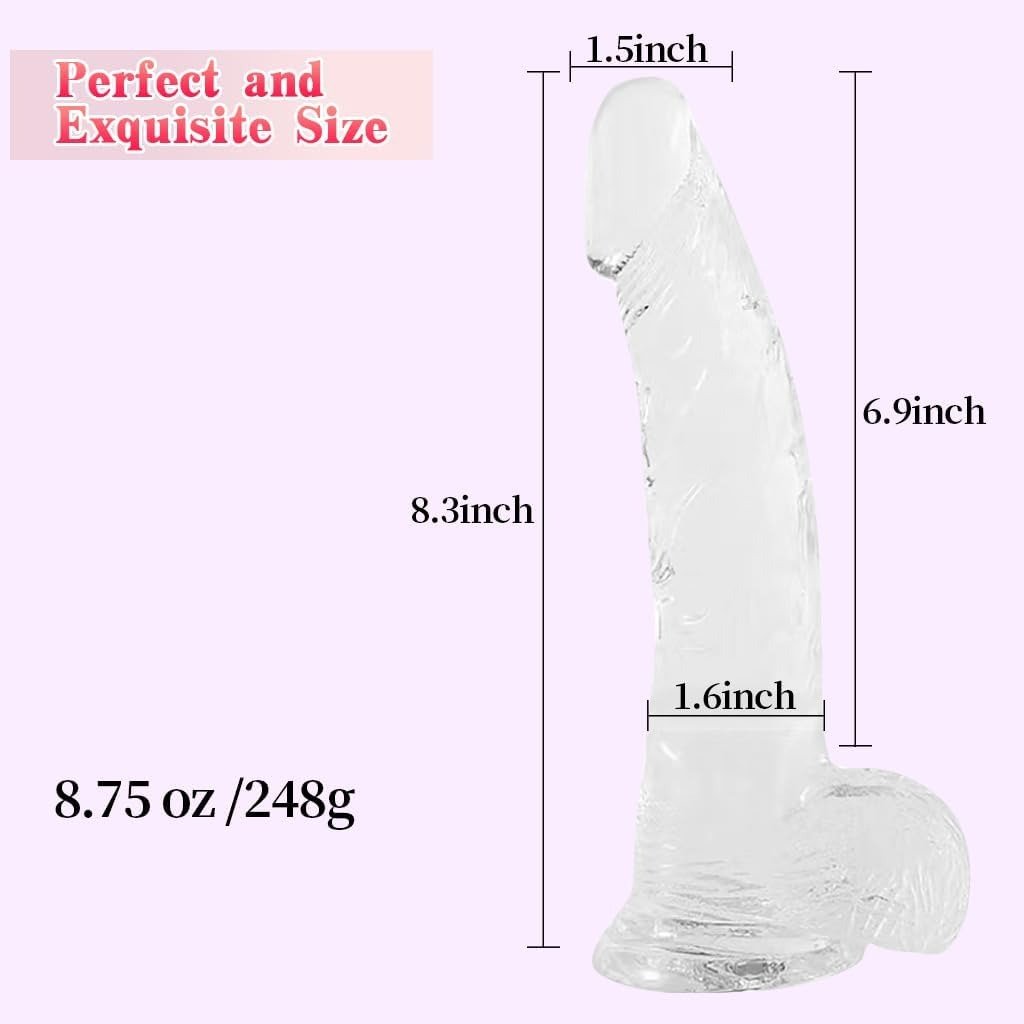 8 Inch Strap On Dildo Harness Set for Women thumbnail 3