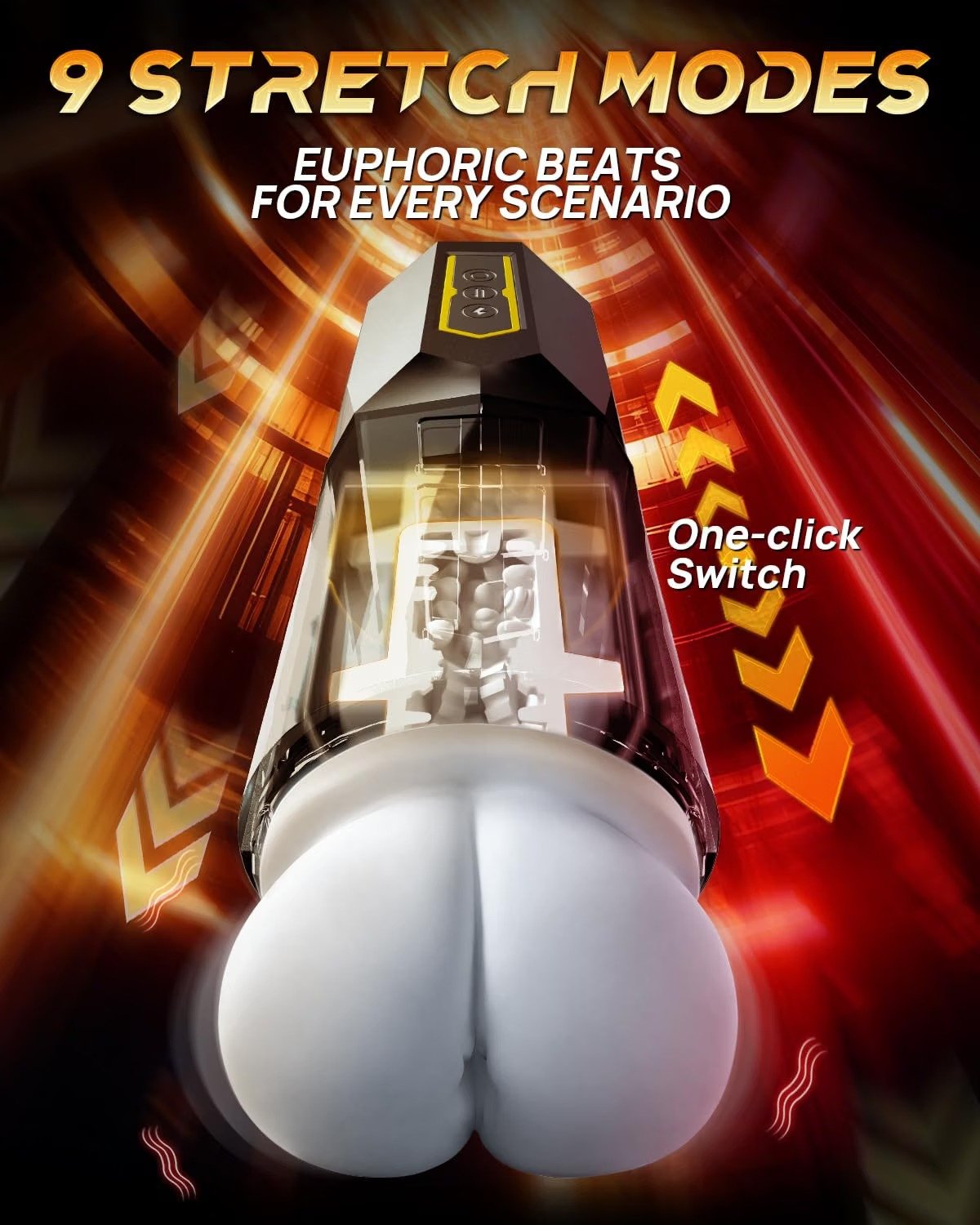Adult Vibrating Thrusting Male Masturbator Toy thumbnail 3