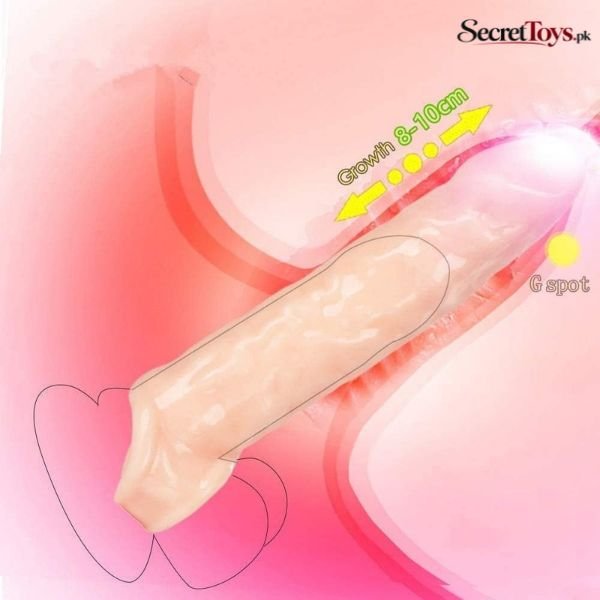 12 Inch Soft Silicone Penis Sleeve Extender thumbnail 3