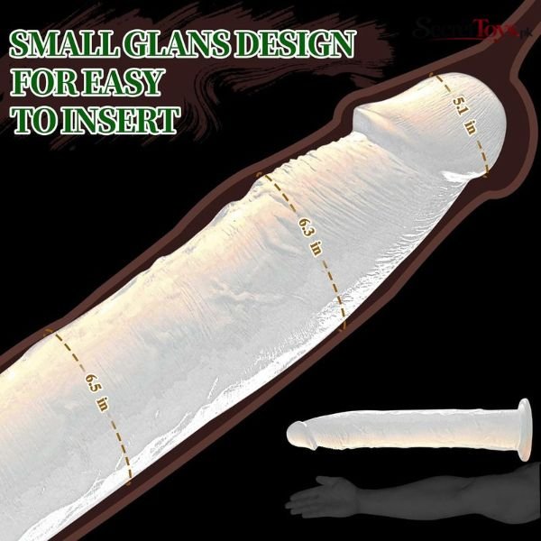 Crystal Clear Monster Dildo For Women thumbnail 3