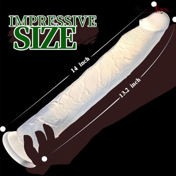 Crystal Clear Monster Dildo For Women thumbnail 2