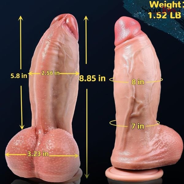 8 Inch Thick Fat XL Dildo thumbnail 2