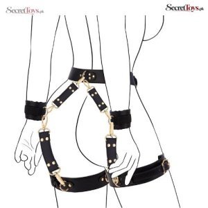 6 Pcs BDSM Bondage Restraint Kit with Handcuffs