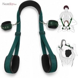 BDSM Bed Restraint Set with Adjustable Wrist Straps