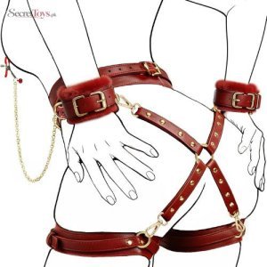 15 Pcs BDSM Bondage Kit with Adjustable Restraints