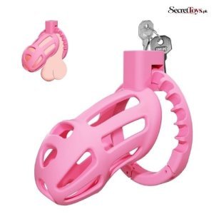 Lightweight Male Chastity Cage with 8 Size Adjustable Ring