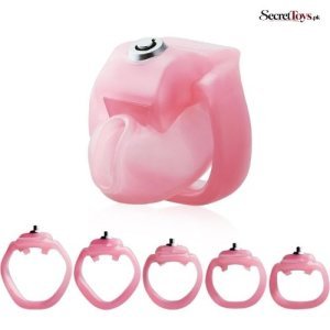Resin Male Chastity Cage with 5 Adjustable Rings