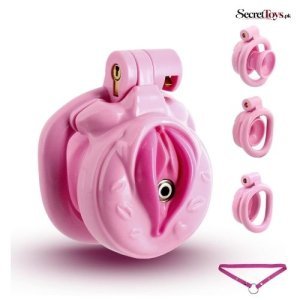Resin Inverted Chastity Cage with 3 Adjustable Rings
