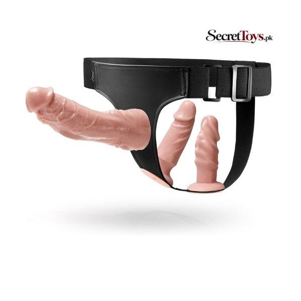 UTIMI Strap On Harness Set with 3 Silicone Dildos