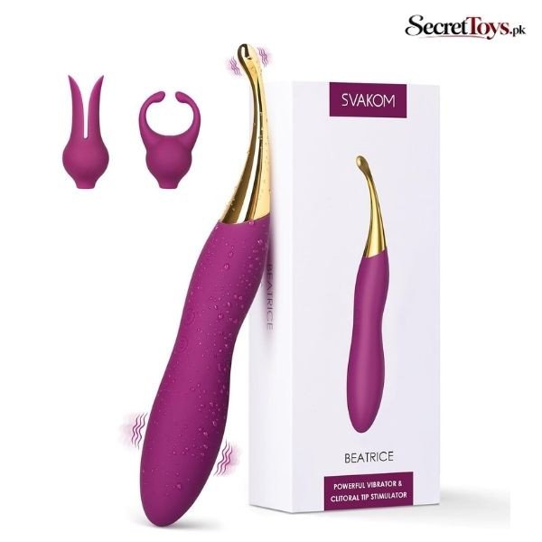 G Spot Clitoral Vibrator with 2 Silicone Heads