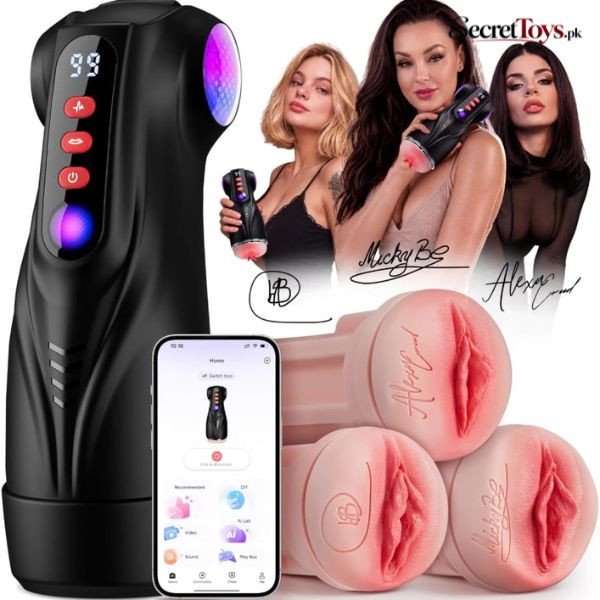 App Controlled Male Masturbator 9 Vibration Modes
